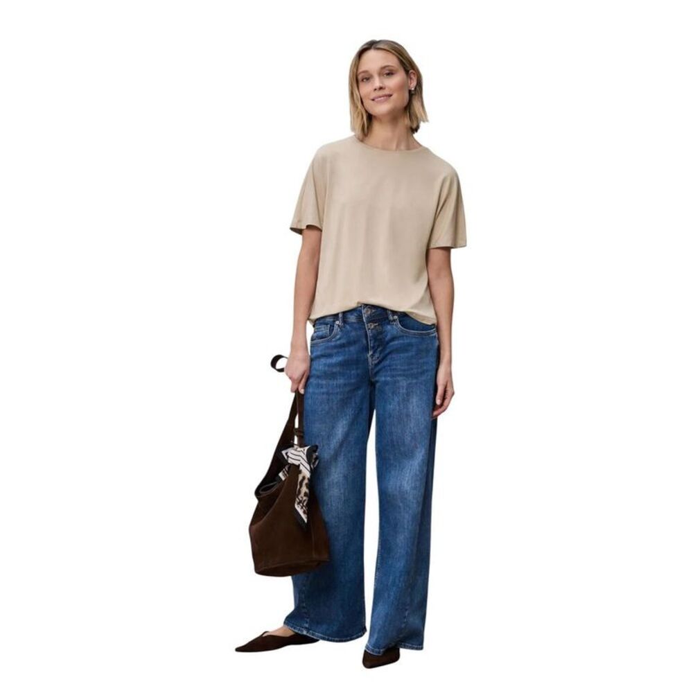 Street One Beige Viscose Women's T-Shirt